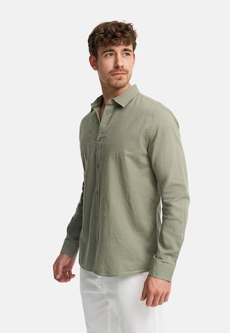 INDICODE JEANS Regular Fit Hemd ' Ceppo ' in Grün