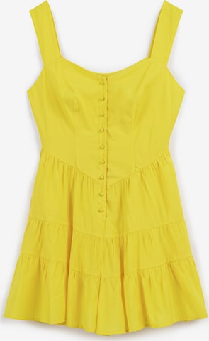 Twist Jumpsuit in Yellow: front