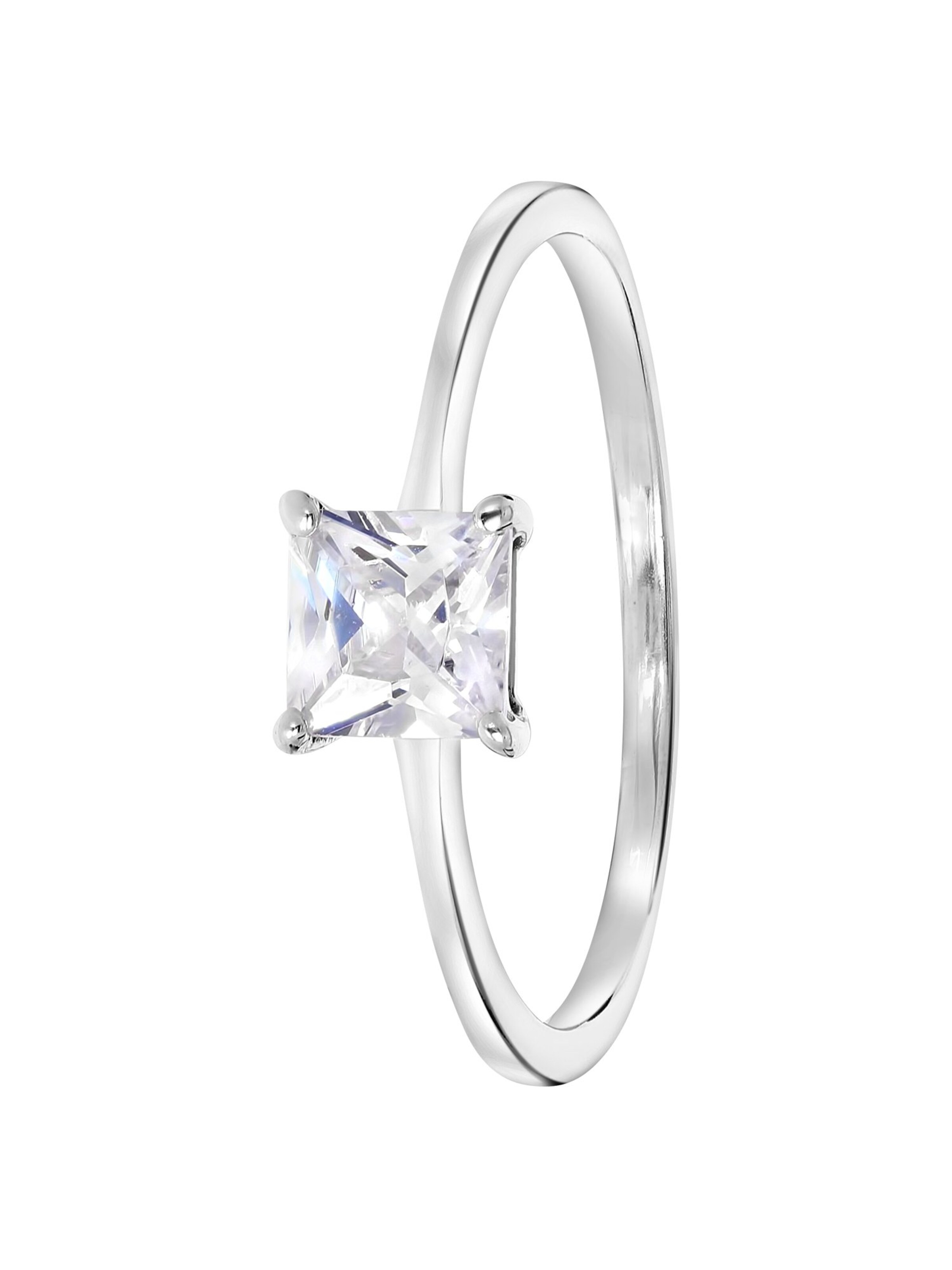 Lucardi Ring 'Klassisch' in Silver: front