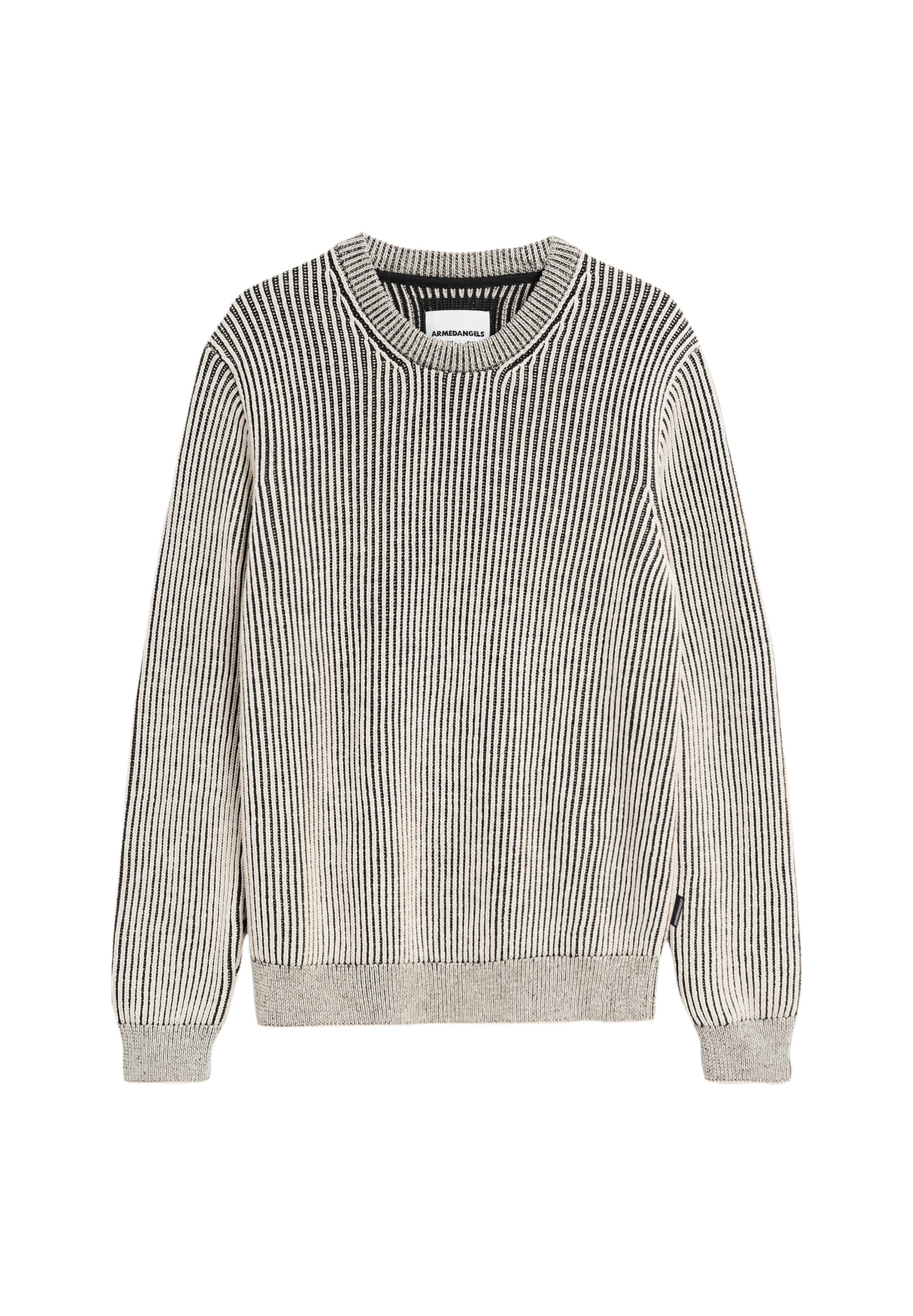 ARMEDANGELS Sweater 'ANDRAAS' in L in Light beige / Black, Item view