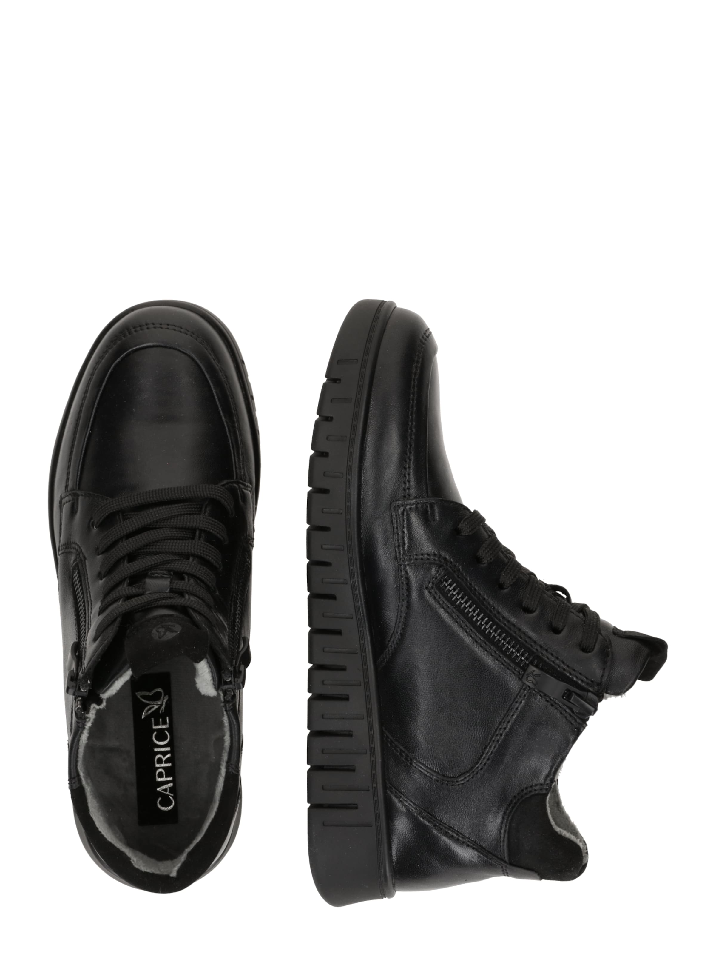 CAPRICE Ботинки на шнуровке 'Fina' в Черный