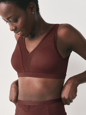Next Сутиен с триъгълни чашки Сутиен в кафяво