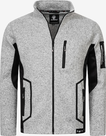 Rock Creek Fleecejacke in Grau: Vorderseite