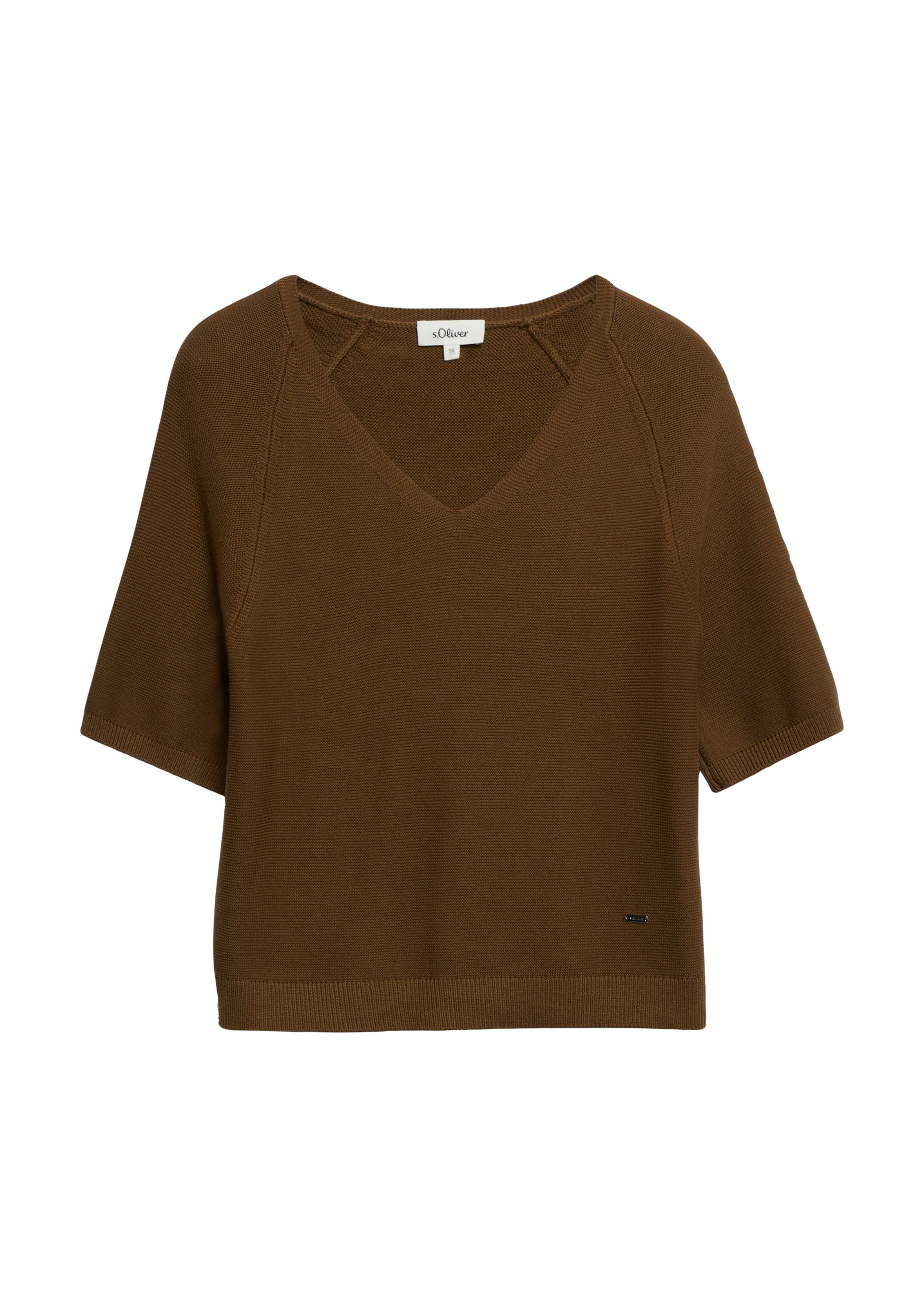 s.Oliver Pullover in Braun: Vorderseite