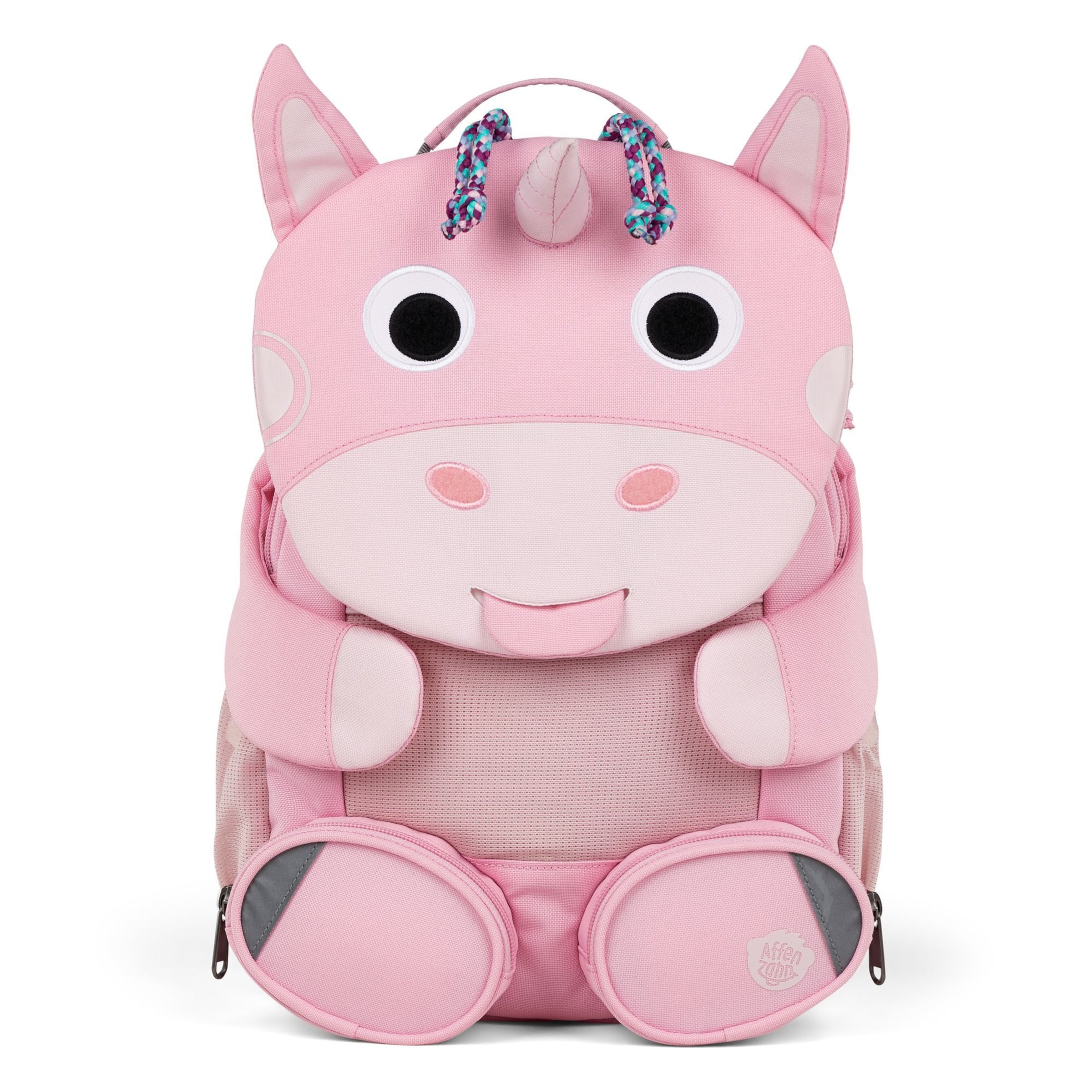 Affenzahn Backpack 'Großer Freund' in Pink: front
