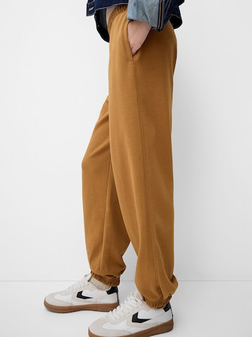 Effilé Pantalon Bershka en marron