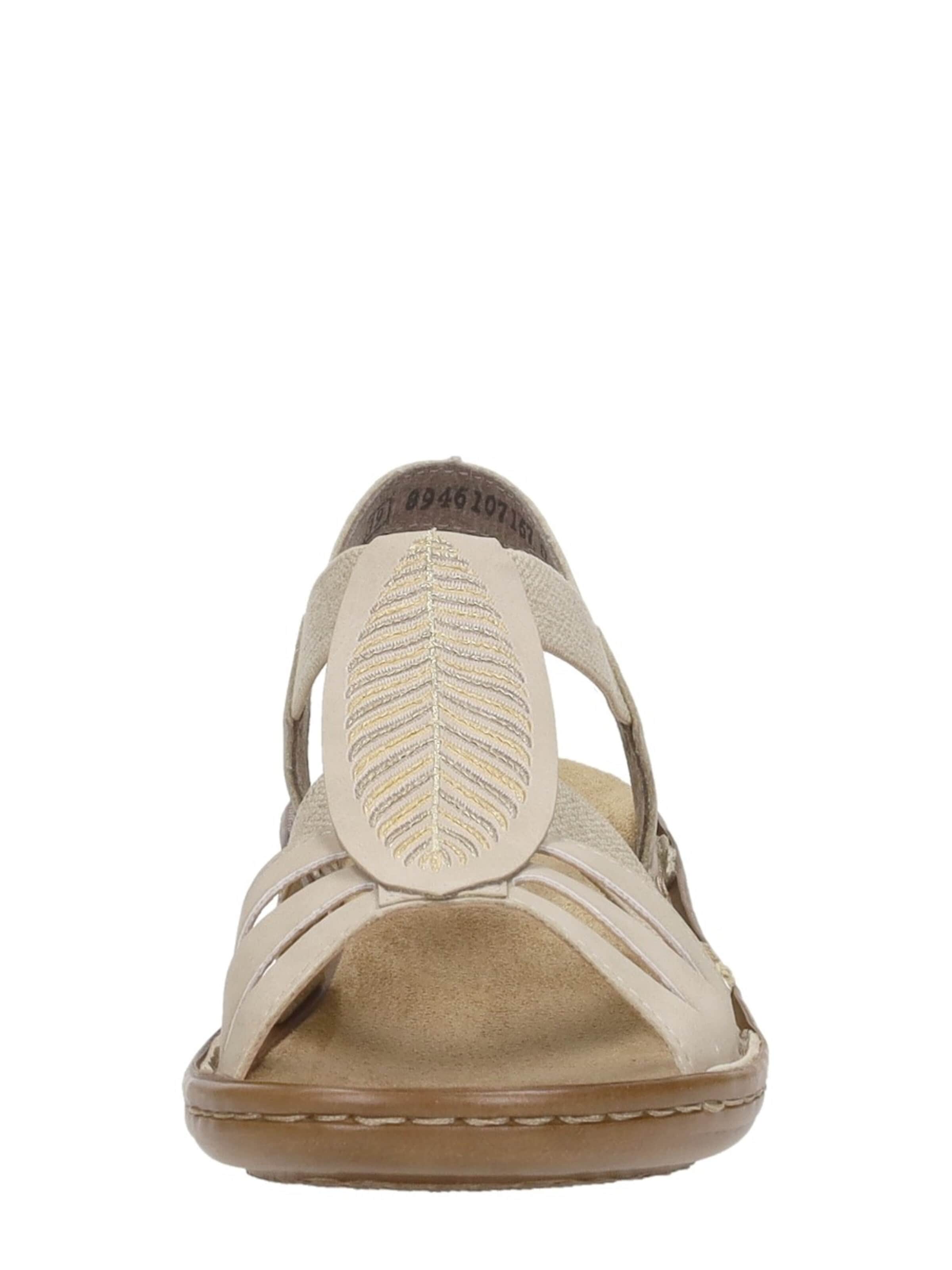 Rieker Sandaal 'Sandalen Plat' in Beige