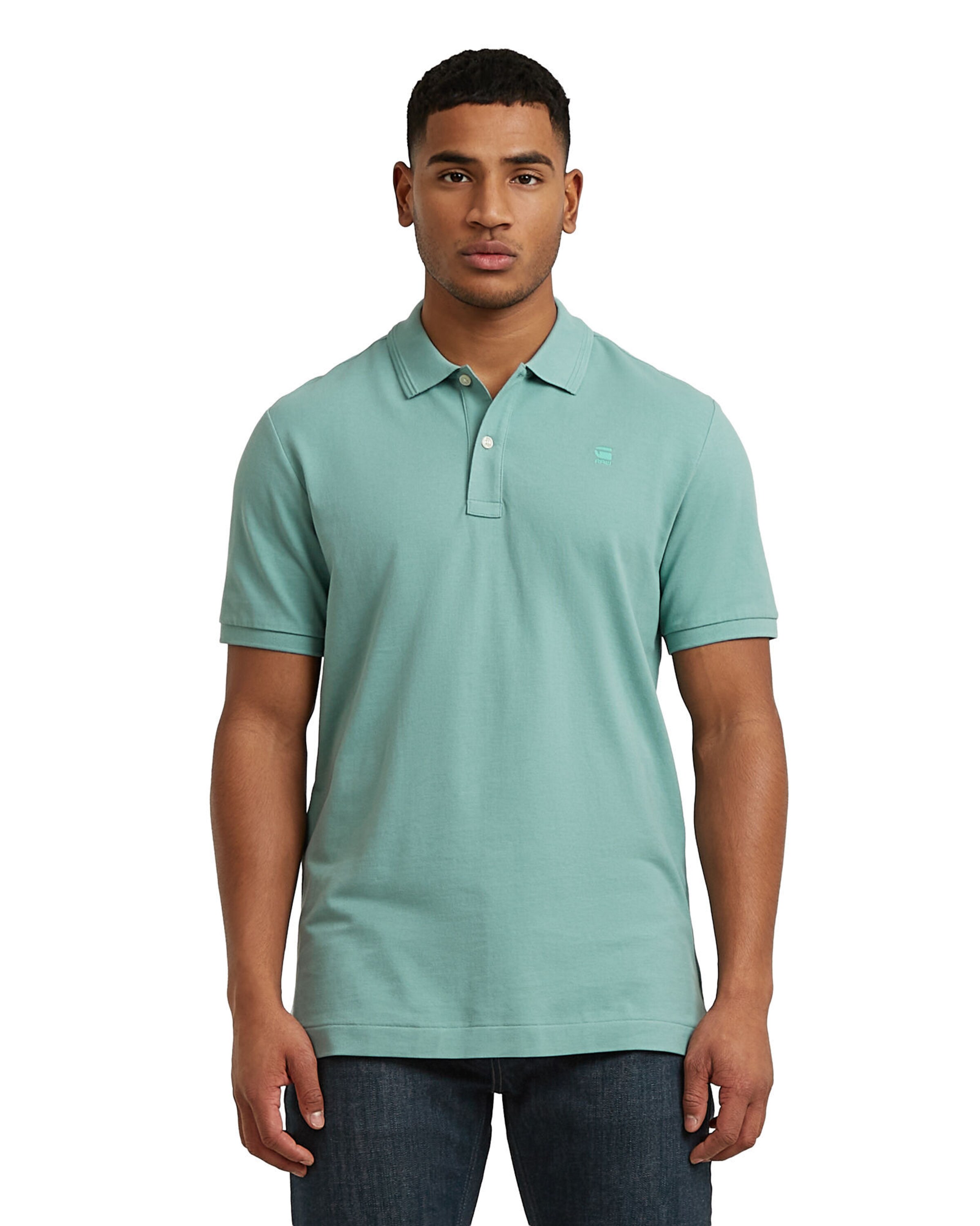 G-STAR Shirt ' Dunda Slim Polo' in Blauw: voorkant