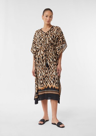 COMMA Jurk in Bruin: voorkant