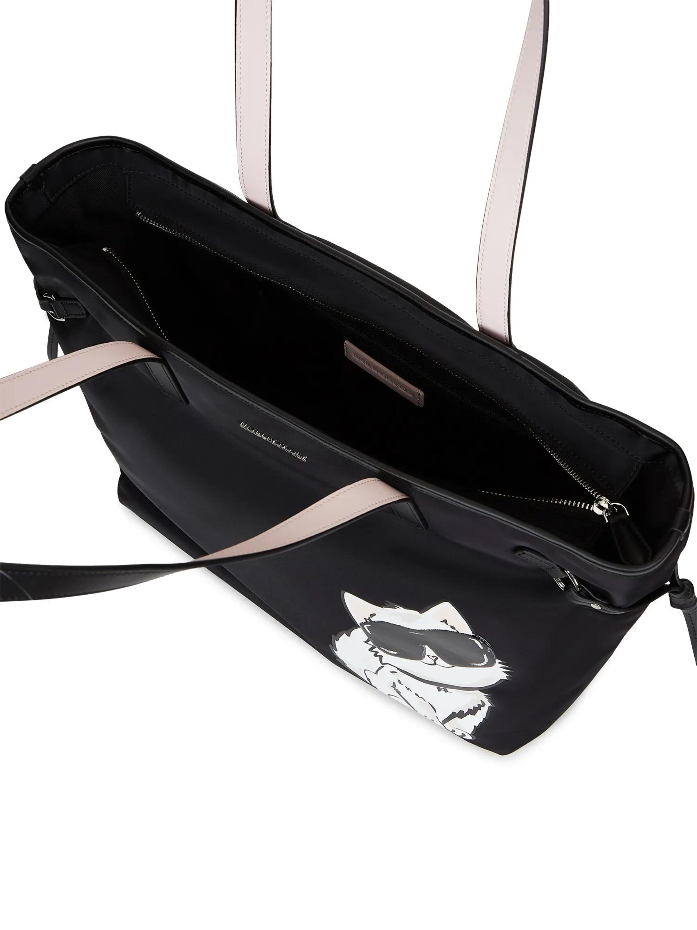 Shopper 'Ikon Choupette' di Karl Lagerfeld in nero