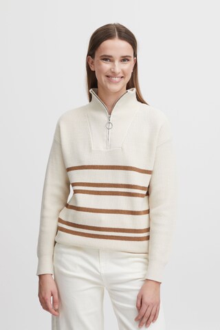b.young Sweater 'Milo' in Beige: front