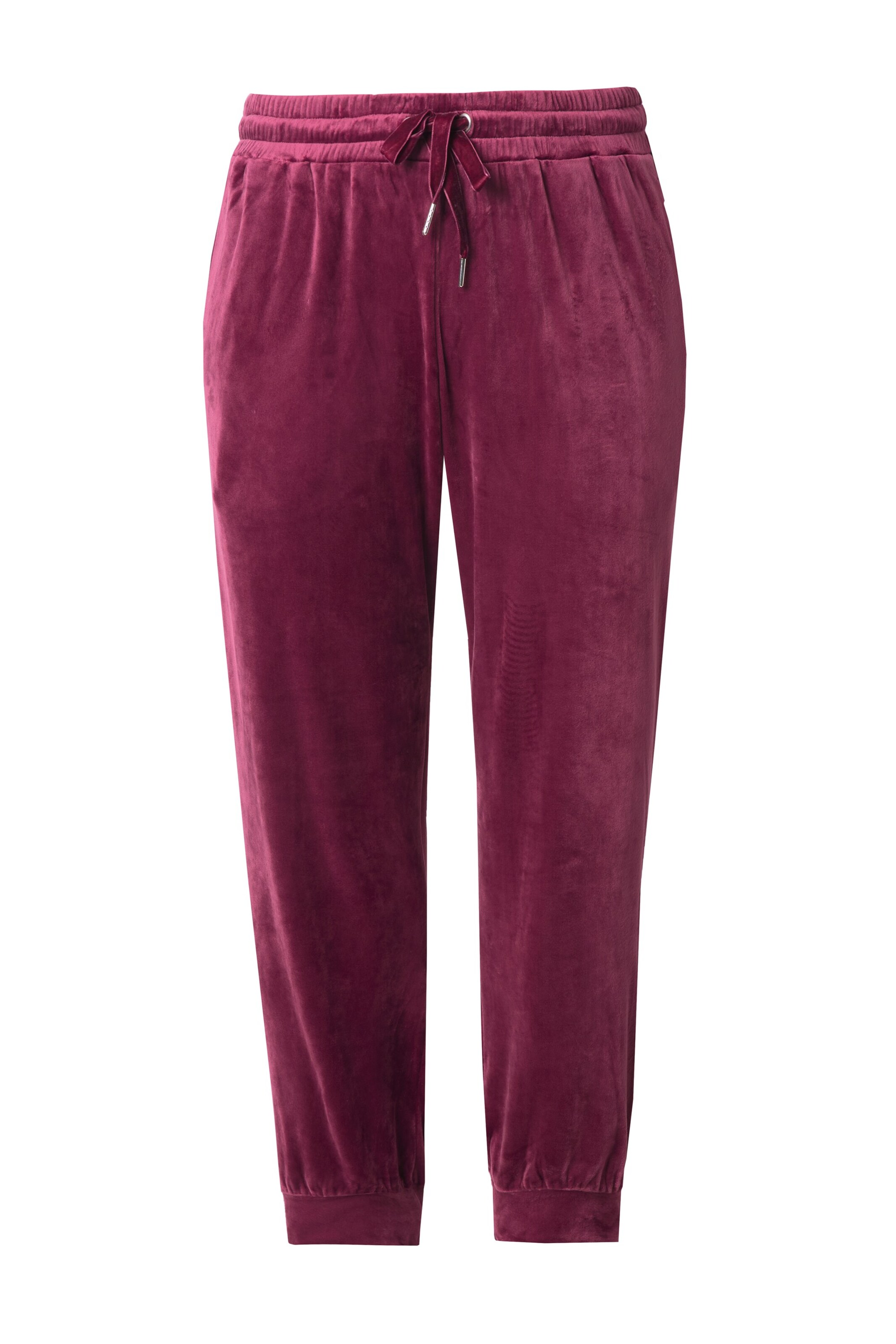 Ulla Popken Tapered Pyjamabroek in Lila: voorkant