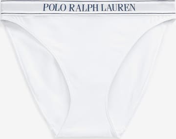 Slip ' BIKINI ' Polo Ralph Lauren en blanc : devant