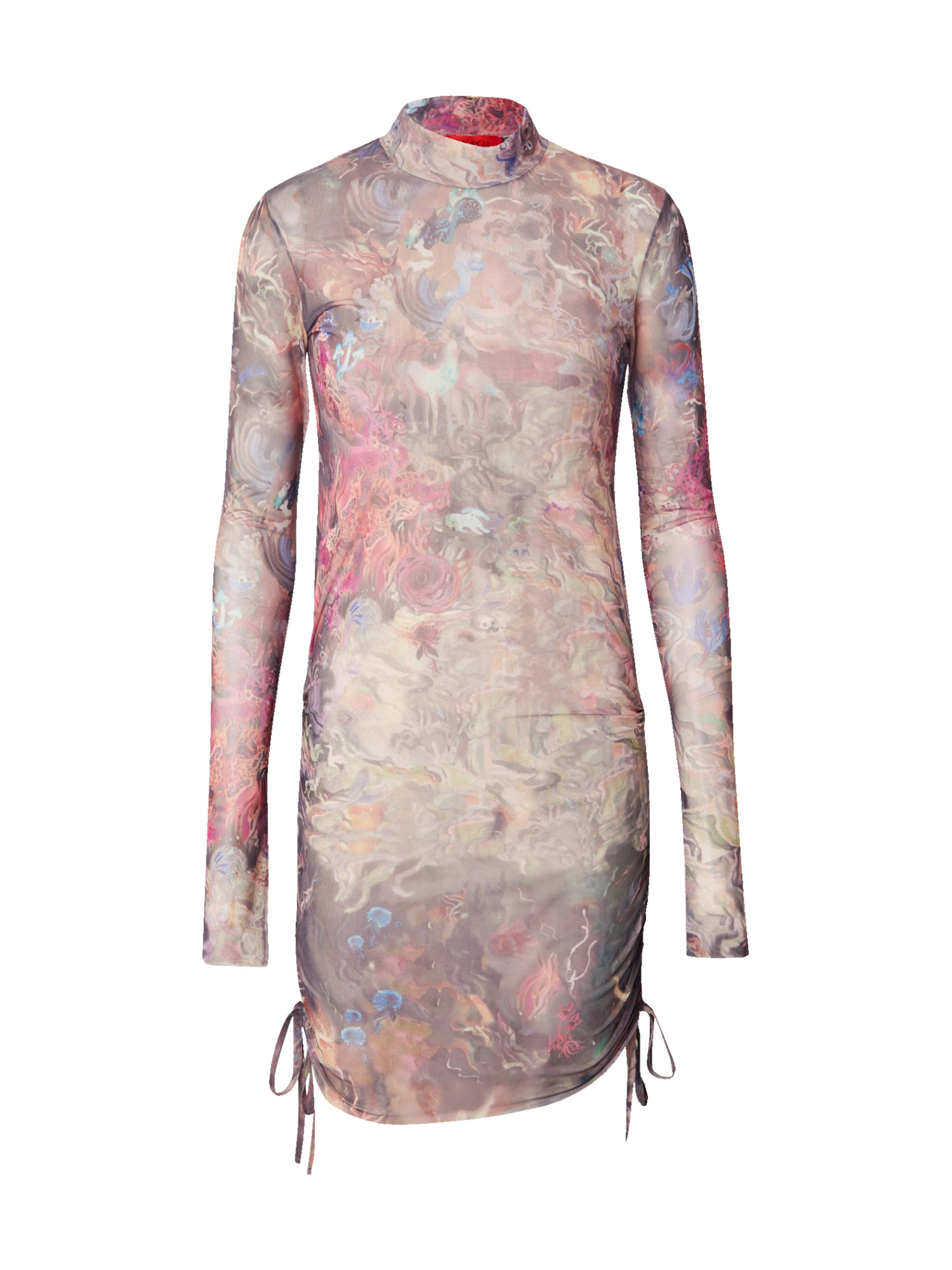 MAX&Co. Coctailkjole 'RAFIA' i brun: forside