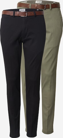 žalia JACK & JONES Prigludęs „Chino“ stiliaus kelnės 'JPSTMARCO FRANCO': priekis