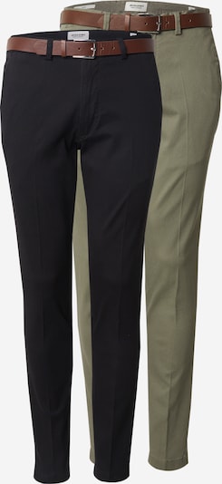 JACK & JONES Chino hlače 'JPSTMARCO FRANCO' u svijetlozelena / crna, Pregled proizvoda