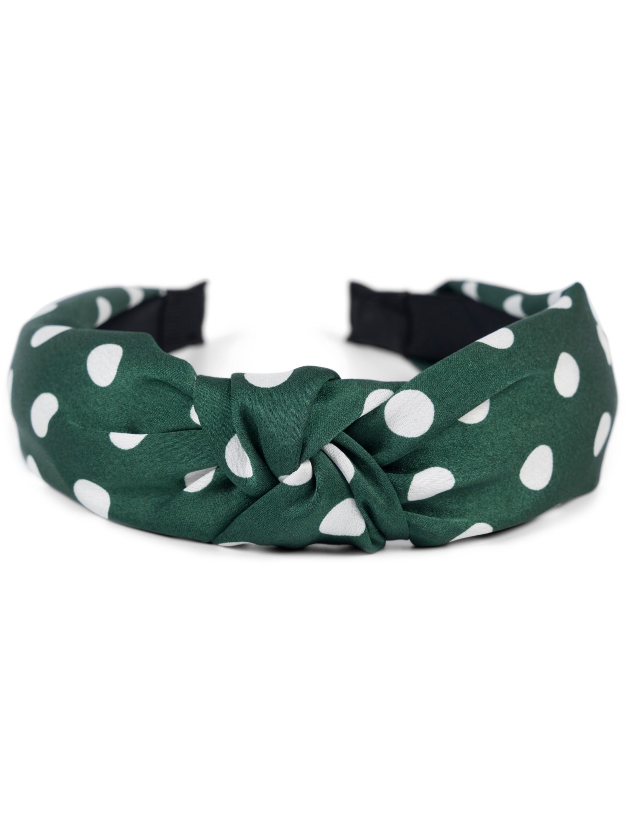 styleBREAKER Hair jewelry 'Haarreif gepunktet mit Knoten Rockabilly' in Green