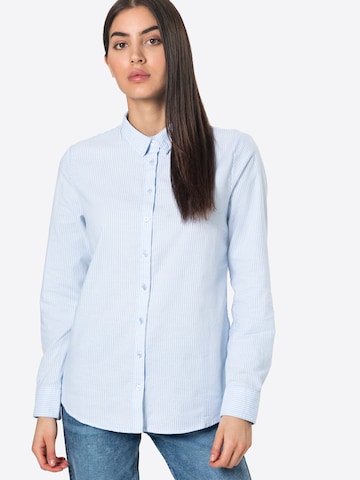 Fransa Blouse 'Oxford' in Blue: front