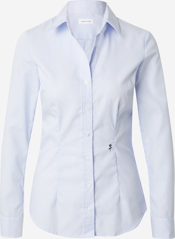 Camicia da donna 'Schwarze Rose' di SEIDENSTICKER in blu: frontale