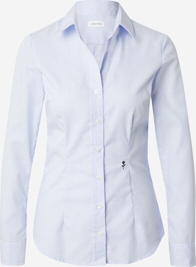 Camicia da donna 'Schwarze Rose' SEIDENSTICKER di colore blu chiaro / nero / bianco, Visualizzazione prodotti