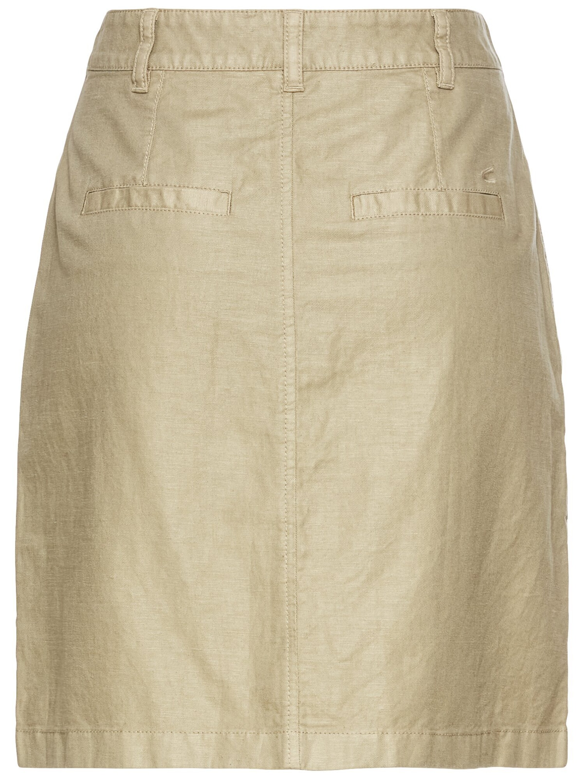 CAMEL ACTIVE Rock aus einem Leinenmix in Beige