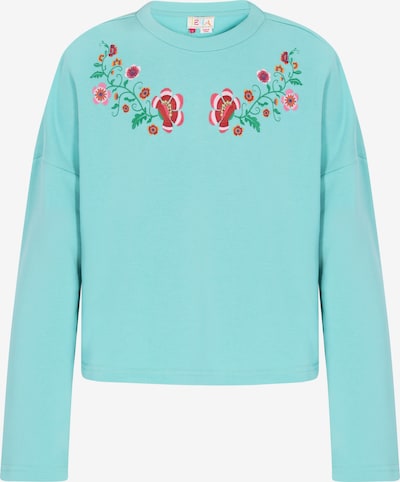 Megztinis be užsegimo 'Boho' iš IZIA, spalva – turkio spalva / žalia / rubinų raudona / balta, Prekių apžvalga