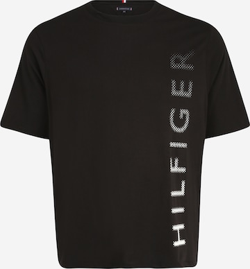 Maglietta di Tommy Hilfiger Big & Tall in nero: frontale