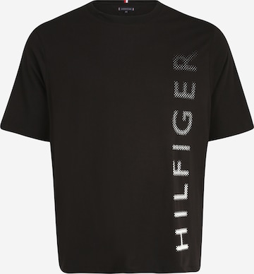 Tommy Hilfiger Big & Tall Shirt in Black: front