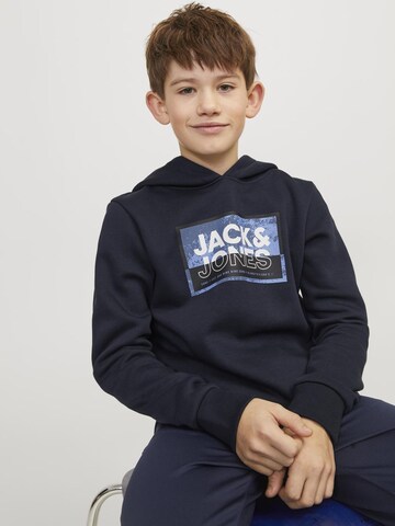 Jack & Jones Junior Μπλούζα φούτερ 'LOGAN' σε μπλε