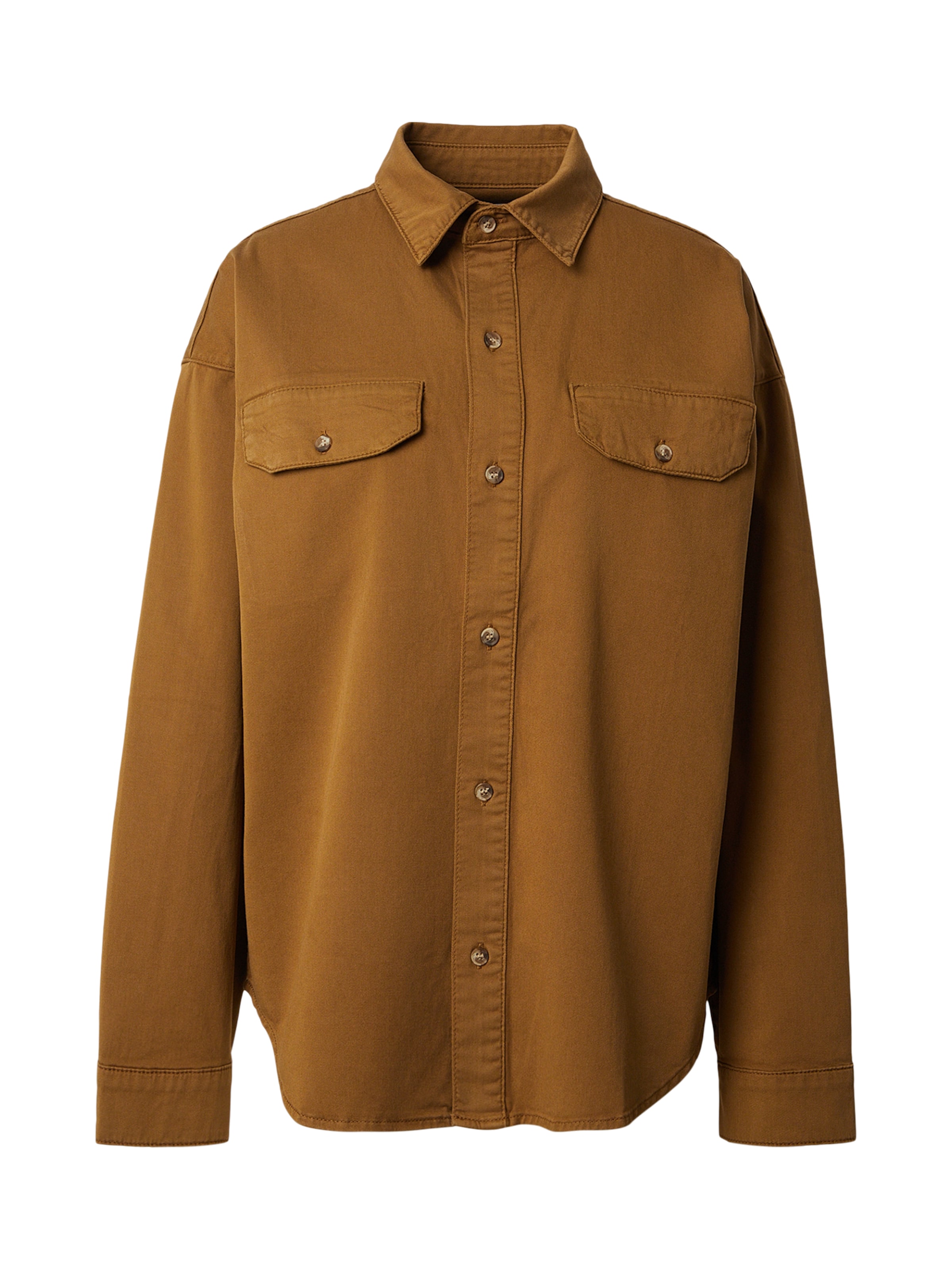 Chemisier ORIMEI by Victoria Swarovski en marron : devant