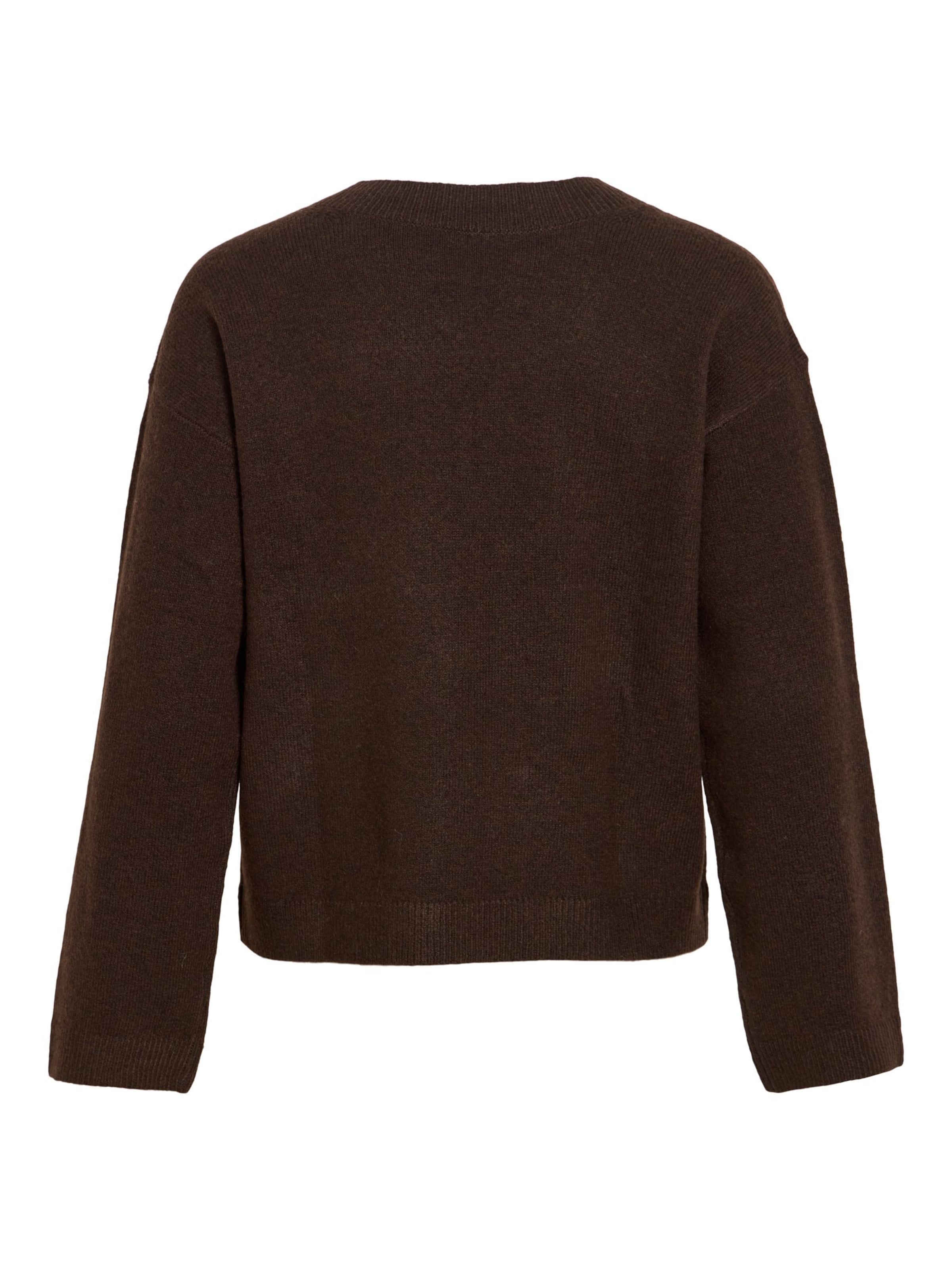 VILA Sweater 'VILiga' in Brown
