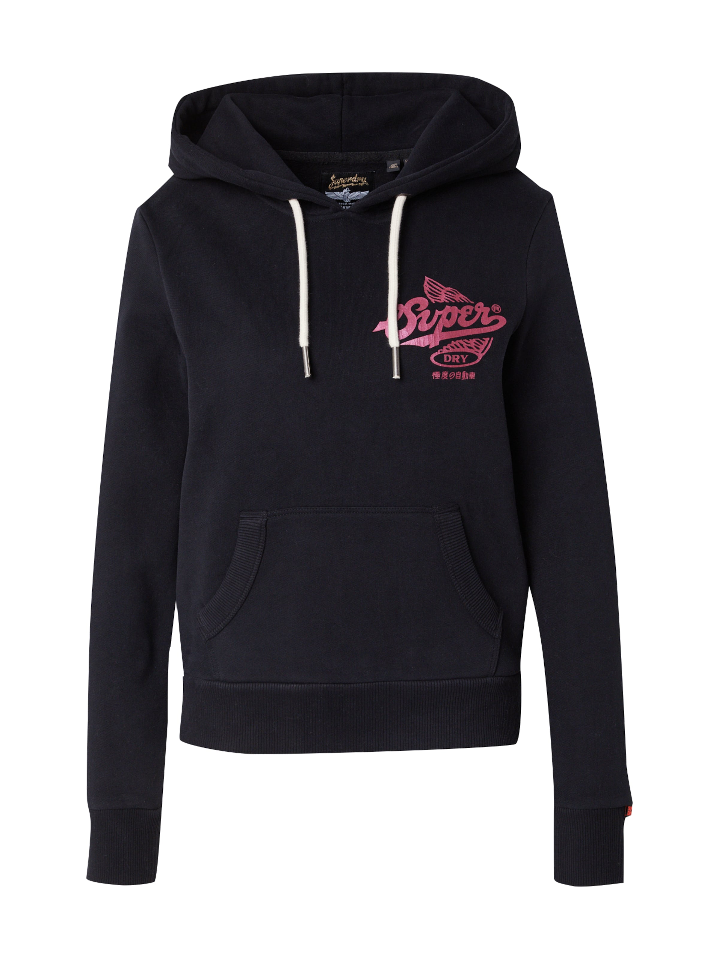 Superdry Sweatshirt in Zwart: voorkant