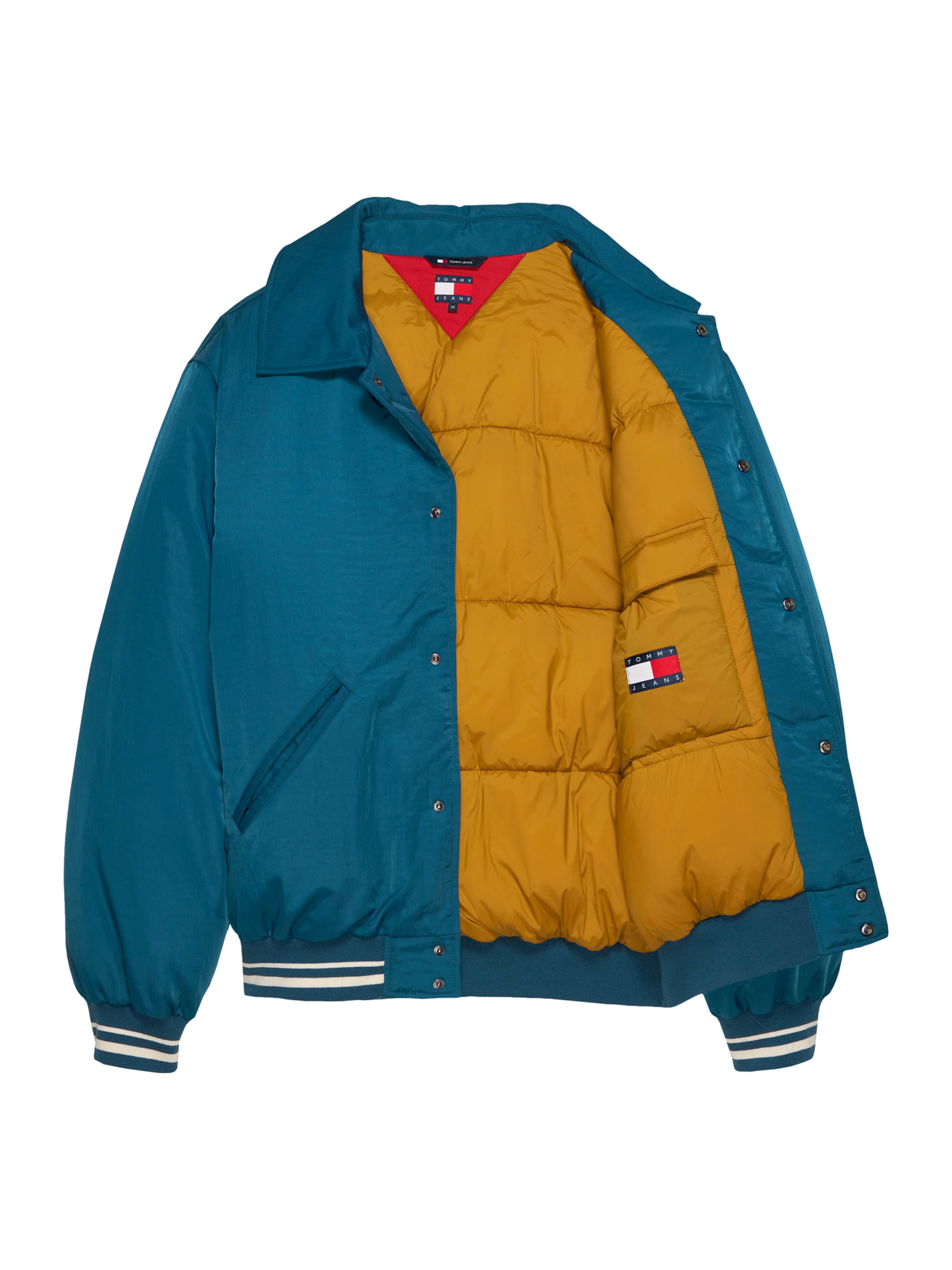 Tommy Jeans Prehodna jakna | modra barva