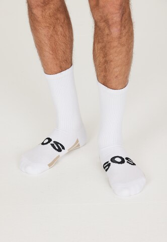 SOS Socks 'Levi' in White: front