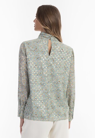 Camicia da donna di faina in verde