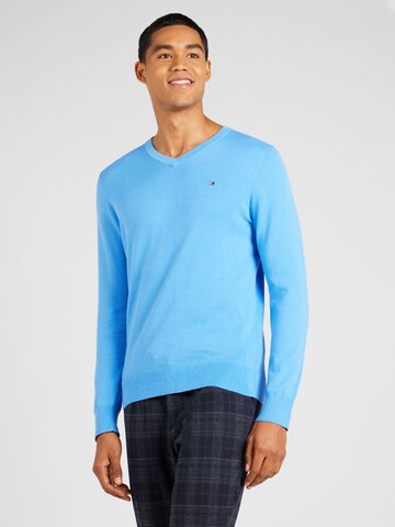 Pull-over TOMMY HILFIGER en bleu : devant