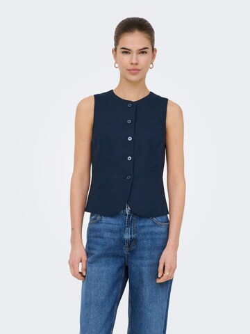 Gilet de costume 'ONLGoa' ONLY en bleu : devant