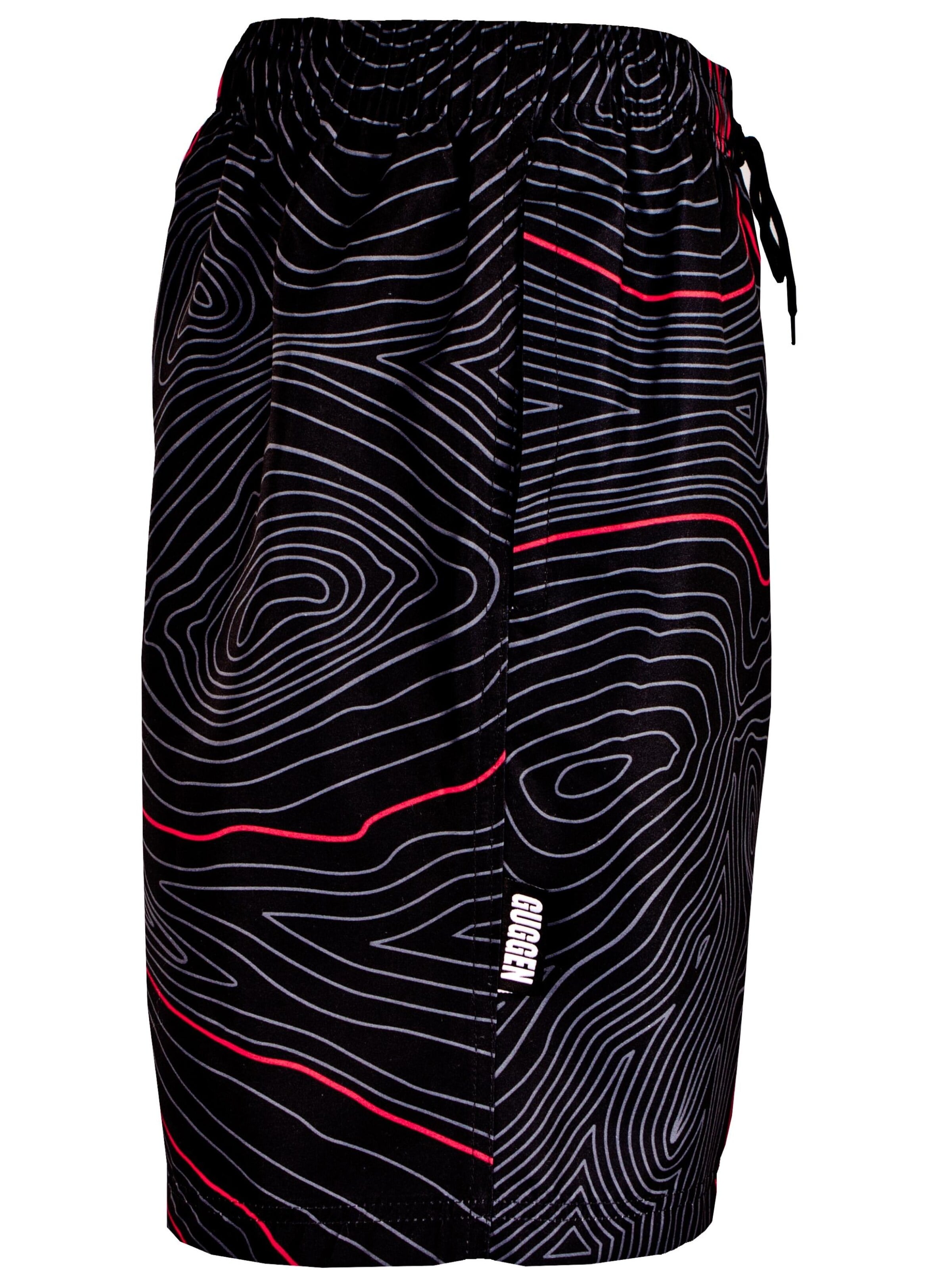 Guggen Mountain Badeshorts 'Boardshorts 2335'‌‌‌‌ in Rot