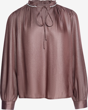 faina Blouse in Bruin: voorkant