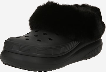 Crocs Clogger 'Furever Crush' i svart: forside