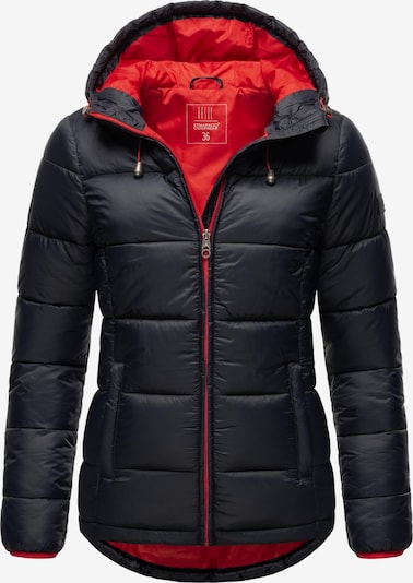 MARIKOO Winter jacket 'Leandraa' in Night blue / Red / Black, Item view