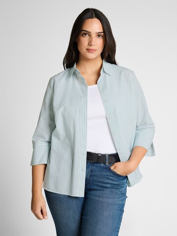 Tom Tailor Women + Blouse in Green: front