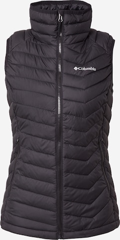 COLUMBIA Sportbodywarmer 'Powder Lite' in Zwart: voorkant