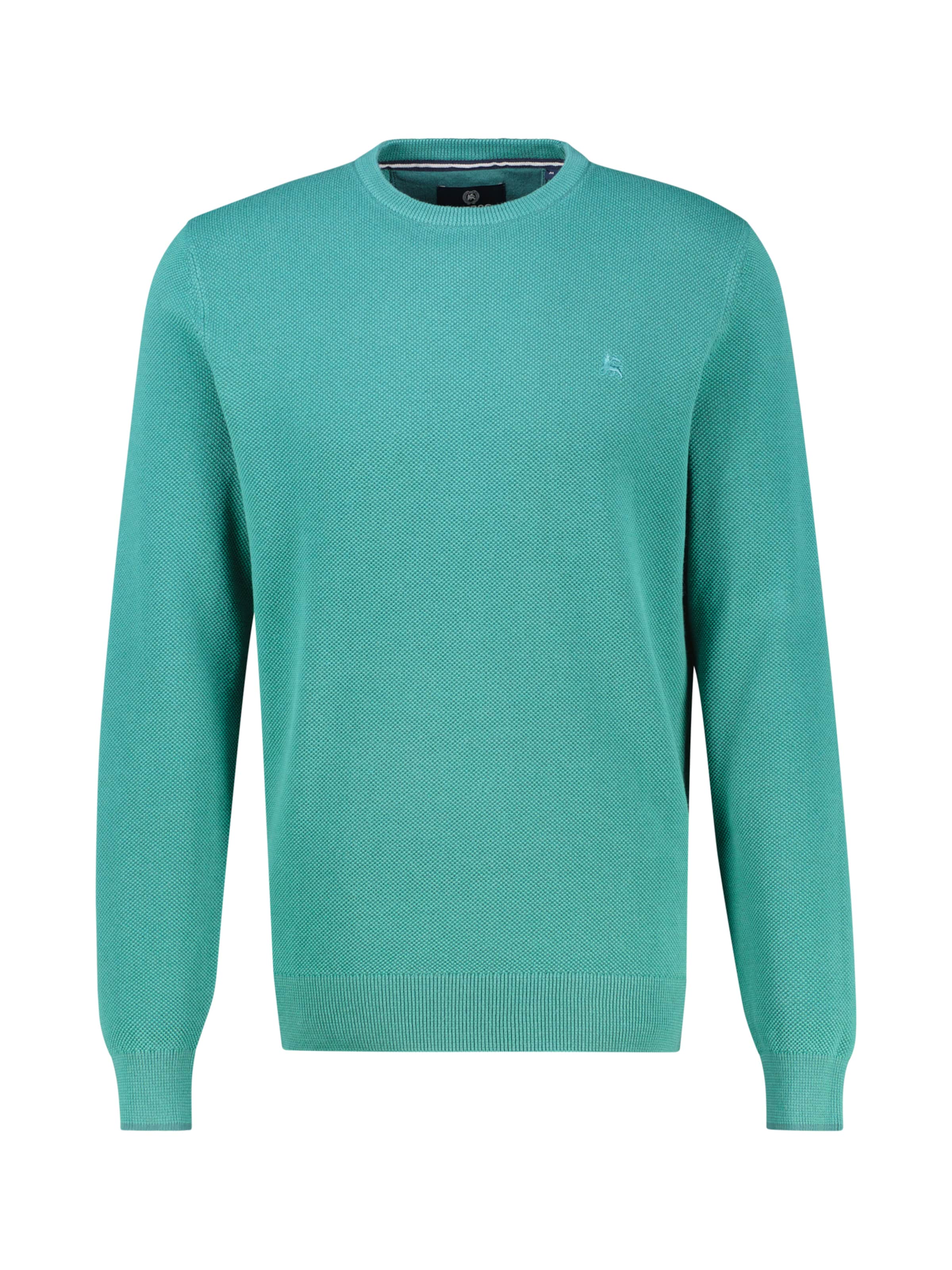 LERROS Sweatshirt in dynamischer 2-Tone-Optik in Grün