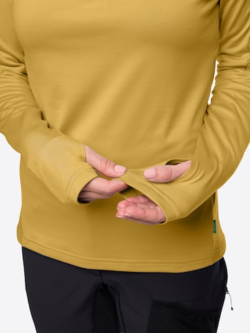 VAUDE Sports sweater in Yellow