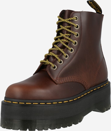 Dr. Martens Lace-Up Ankle Boots '1460 Pascal Max' in Brown: front