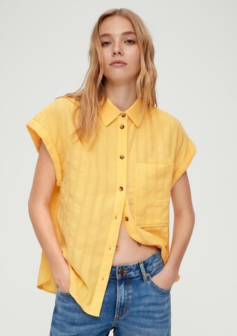 QS Blouse in Yellow: front