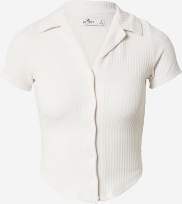 HOLLISTER - Blusa en blanco: frente