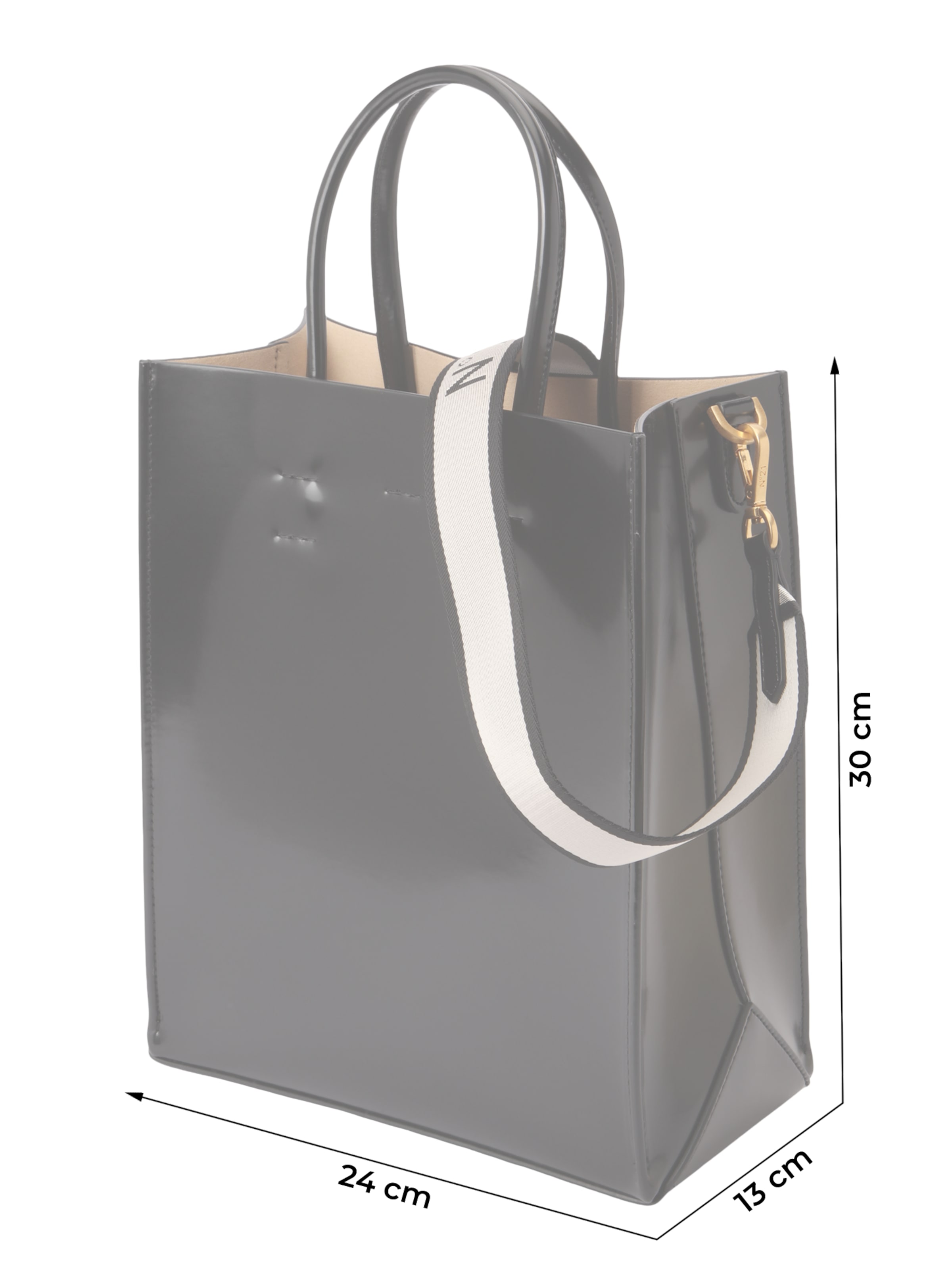 N°21 Μεγάλη τσάντα σε μαύρο