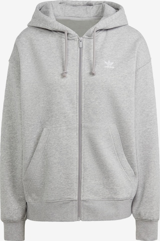 ADIDAS ORIGINALS Sweatjacke 'Essentials' in Grau: predná strana